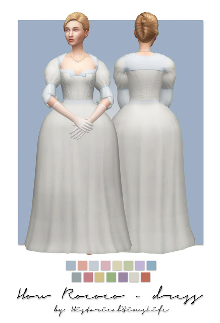 4 Sims Four: Historical Clothing, Hair and More by HistoricalSimsLife