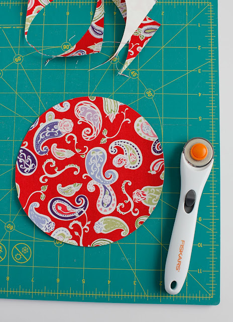 Easy applique circle quilt block!