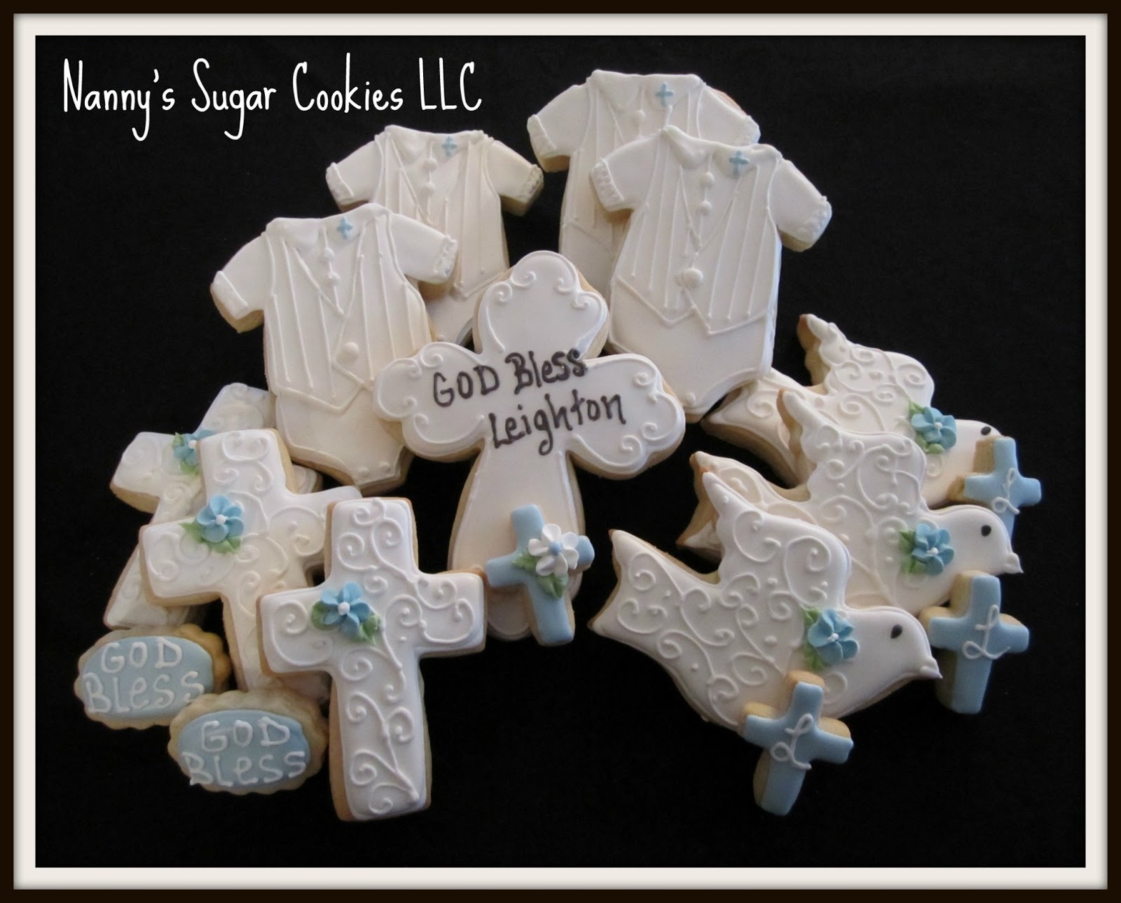Nanny's Sugar Cookies LLC Baptism Cookie Favors...