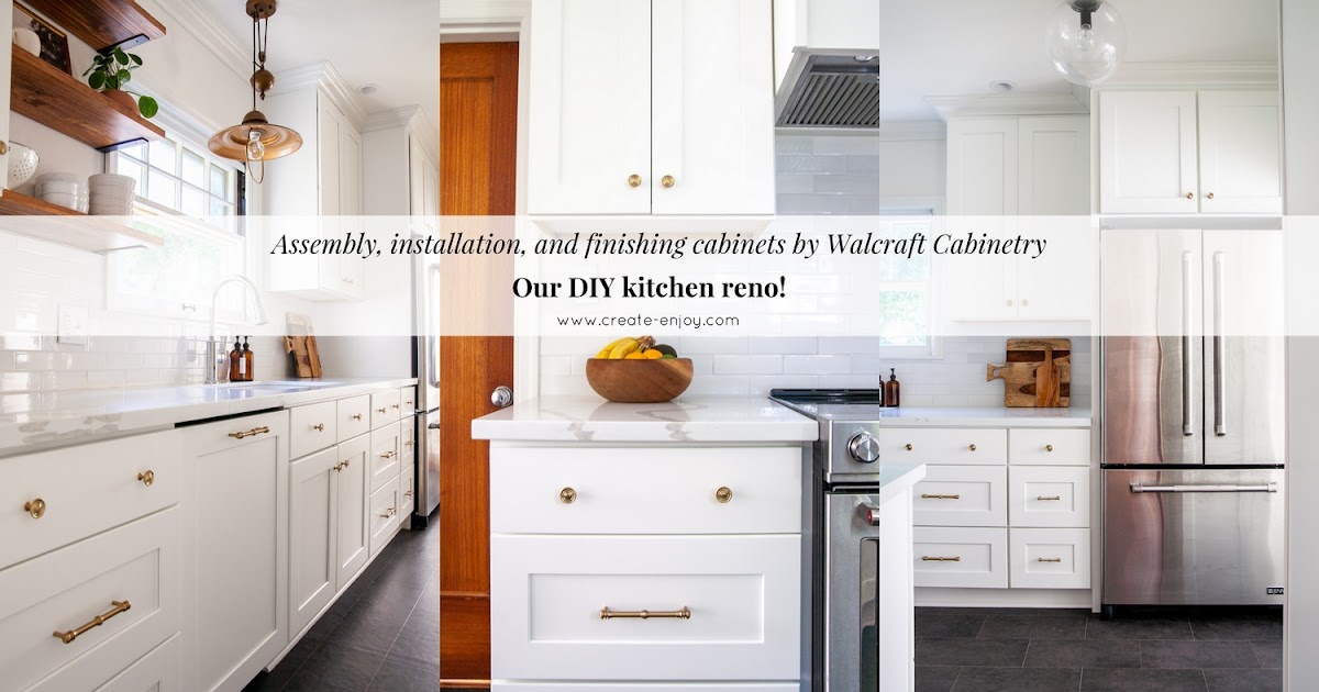 DIY building and installing cabinets to finished kitchen! VIDEO