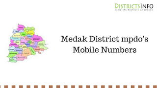 Medak District mpdo's Mobile Numbers