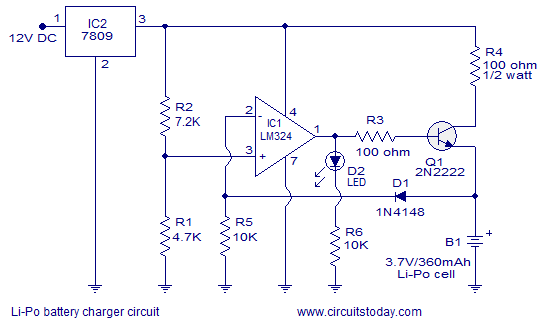 LIPO BATTERY CHARGER CIRCUIT