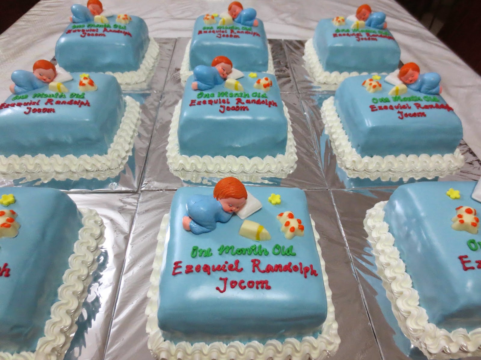 Orchid Cake: One Month Old Baby Cake (Kue Bayi 1 bulan)