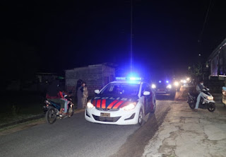Polres Bersama FKPD Kabupaten Lingga Lakukan Patroli Pengamanan Malam Takbiran Idul Fitri 1442 H