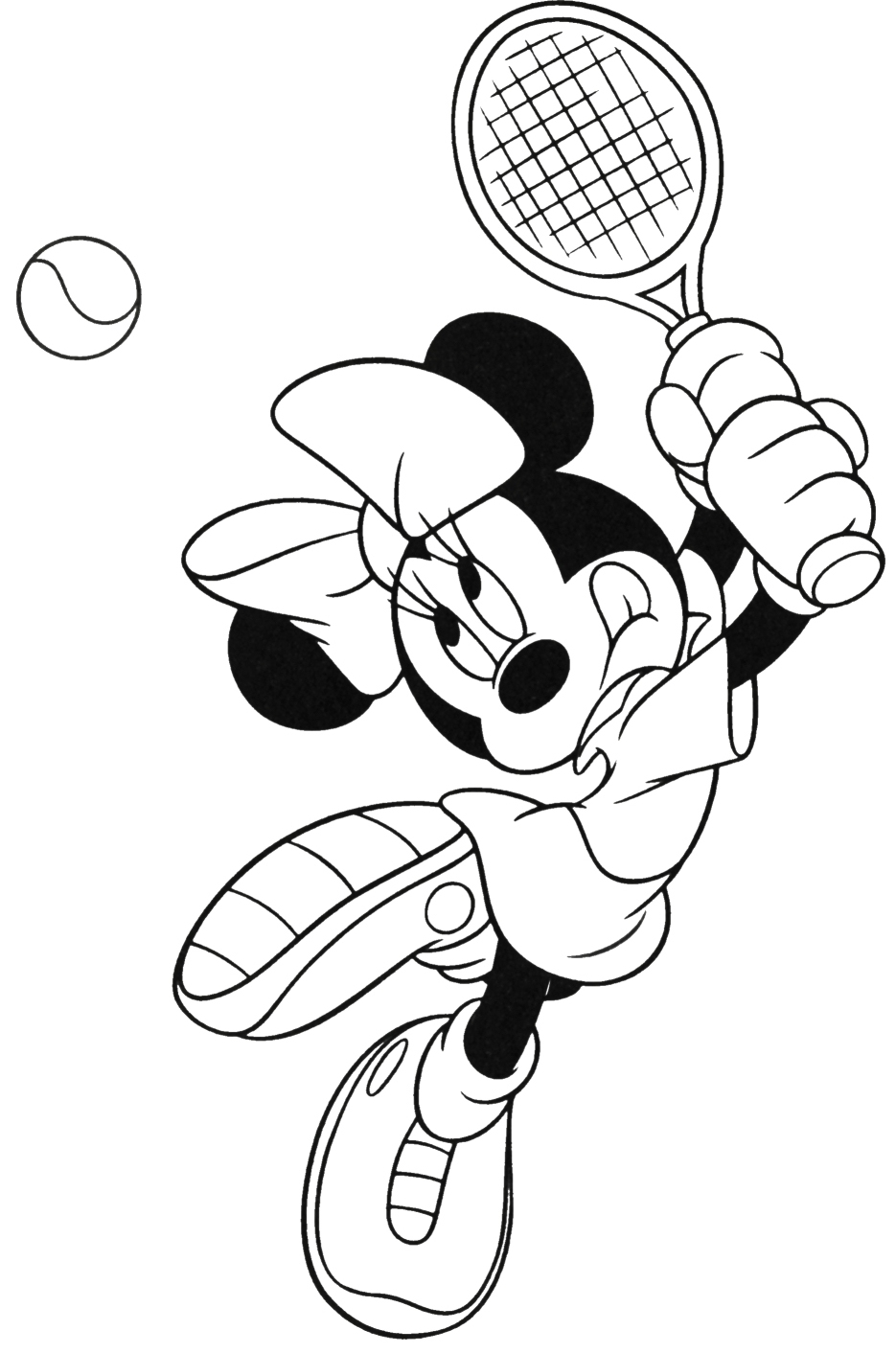 19 Mewarnai Gambar Mickey Mouse Color De Sketsa Kartun Minnie