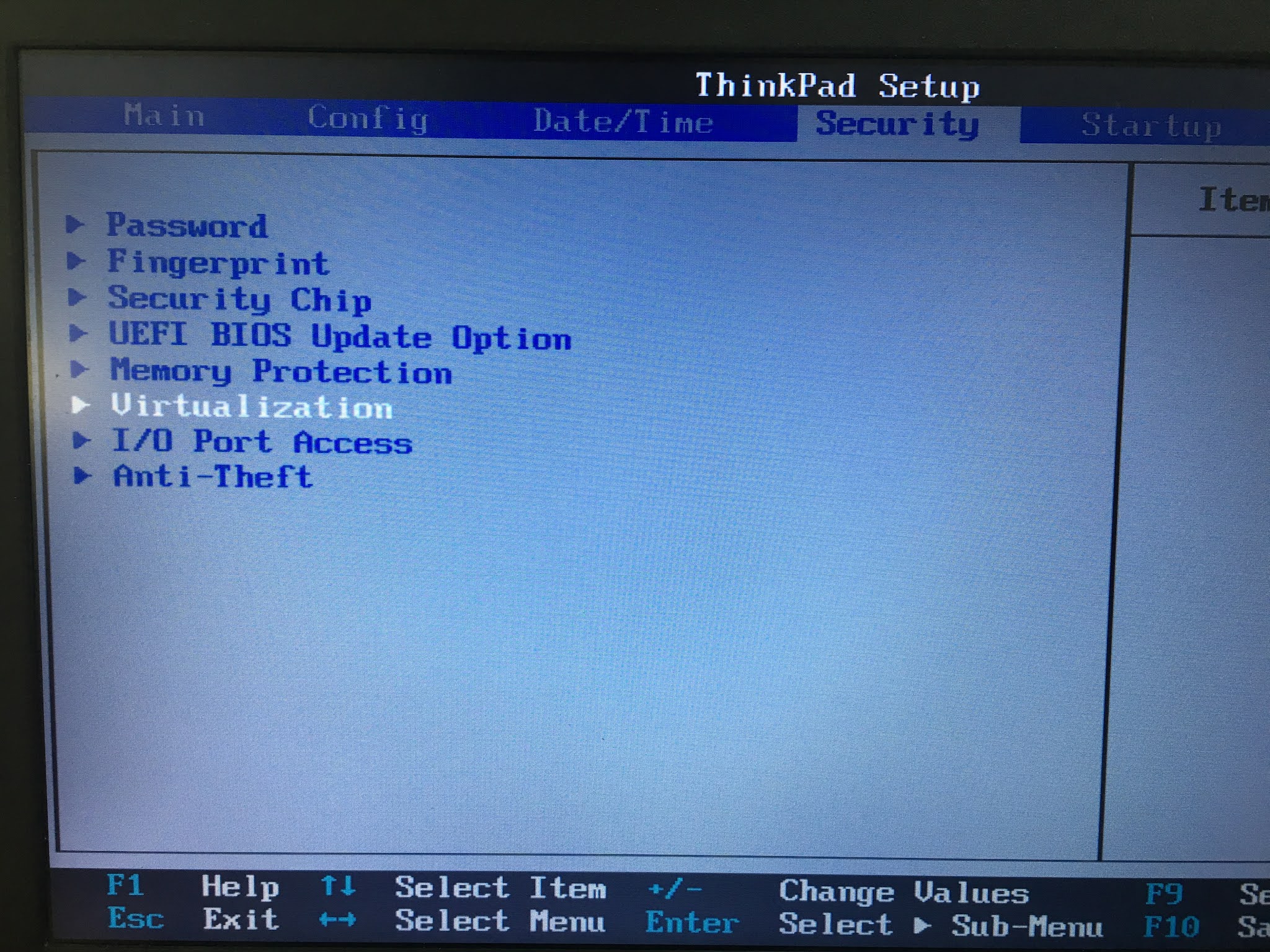 vt support in the chip and in the bios