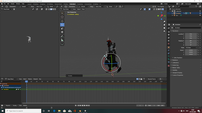 How to Make a Weapon Equip Animation in Blender .