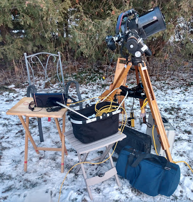 telescope-camera setup for live streaming
