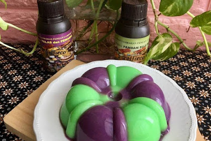 Resep dan Cara Membuat Puding Pandan Taro by Isnawati