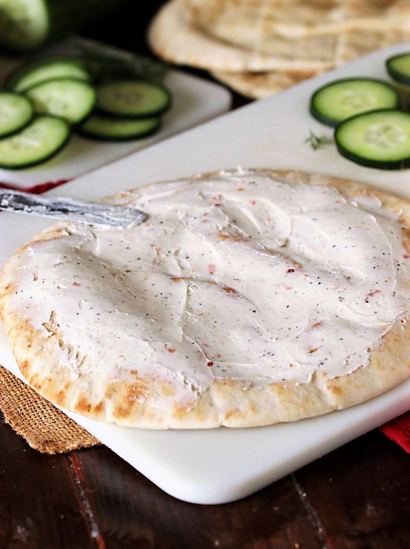 Cucumber Pita Bites (aka Super Easy Cucumber Sandwiches) The Kitchen