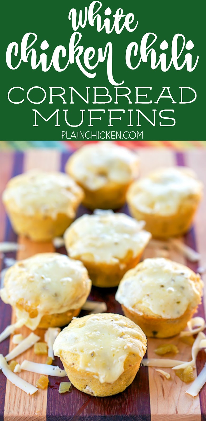 White Chicken Chili Cornbread Muffins Plain Chicken®