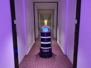 YOTEL autonomous robot Yoshi