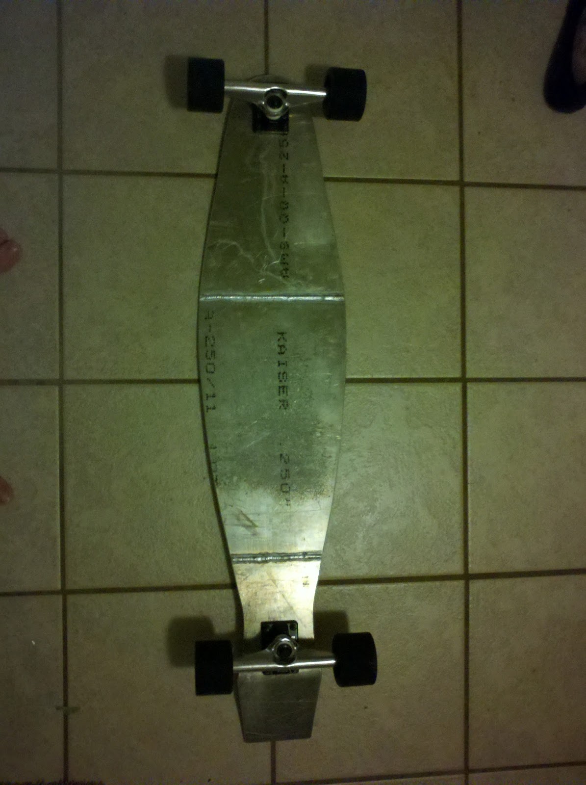 Metal Mitten Fabrication Homemade Aluminum Longboard