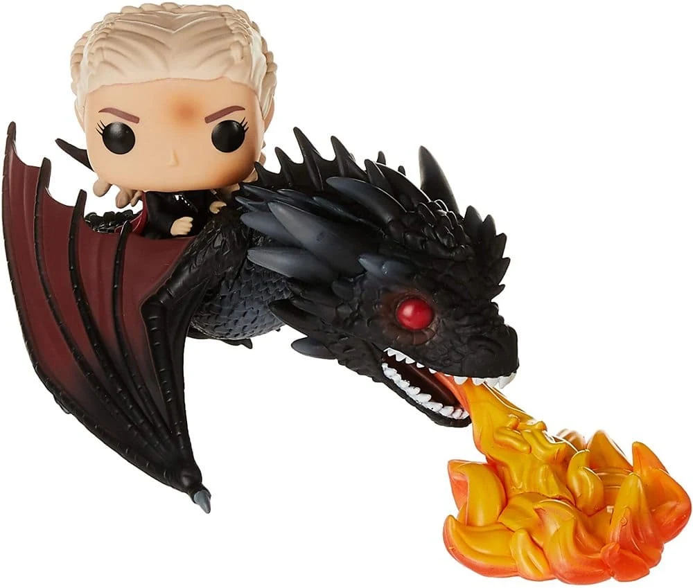 Daenerys y Drogon Ardiente
