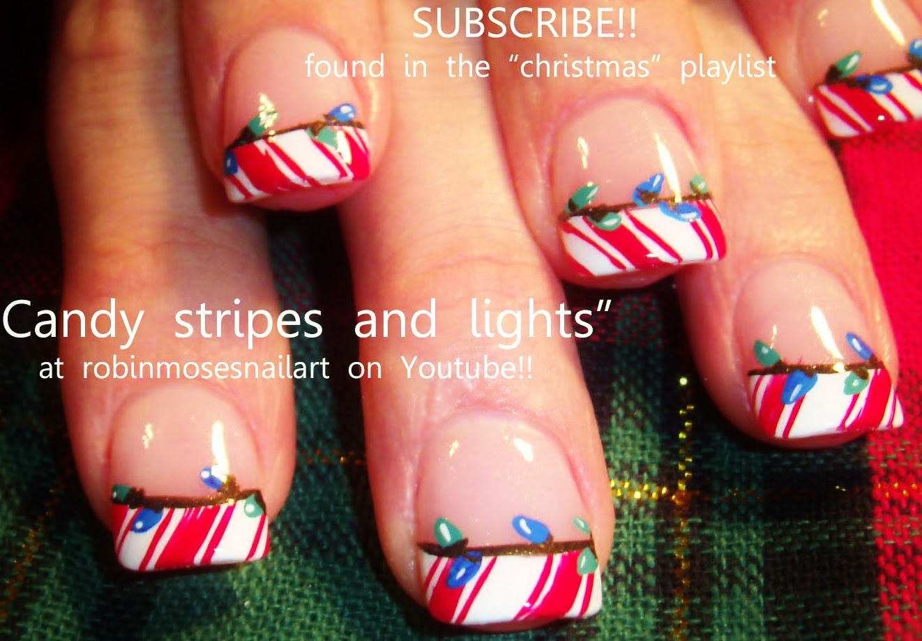 Nail Art by Robin Moses "christmas nail art" "xmas nail art" "candy