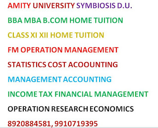 RBL Academy has a strong team of expert tutors with enriched experience of delivering tuitions to Class 11, 12, BBA, B.Com, MBA, CA, CS, CMA, PHD and ACCA students. RBL Academy with its strong team of teachers is offering home tutors for Accounts, Business Studies, Economics, Cost Accounting, Management Accounting, Financial Management, Corporate Finance, Financial Derivatives, Corporate Tax Planning, Income Tax, Strategic Financial Management, Advance Cost Accounting, Operation Research, Operation Management, Auditing, Investment Management, Security Analysis and Portfolio Management, Business Statistics, Managerial Economics, Micro Economics, Macro Economics, Research Methodology, Compensation Management, Industrial Relations, Supply Chain Management, Human Resource Management, Marketing Management and other subjects as per students' requirement.