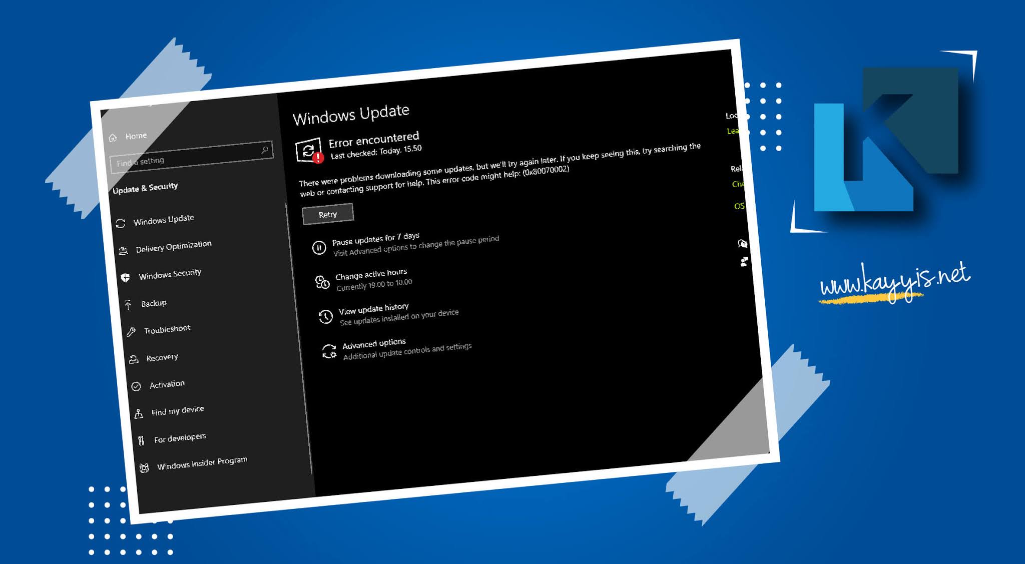 Mengatasi Error Update Windows 10 Error Code 0x80070002 Mengatasi Error Update Windows 10 Error Code 0x80070002