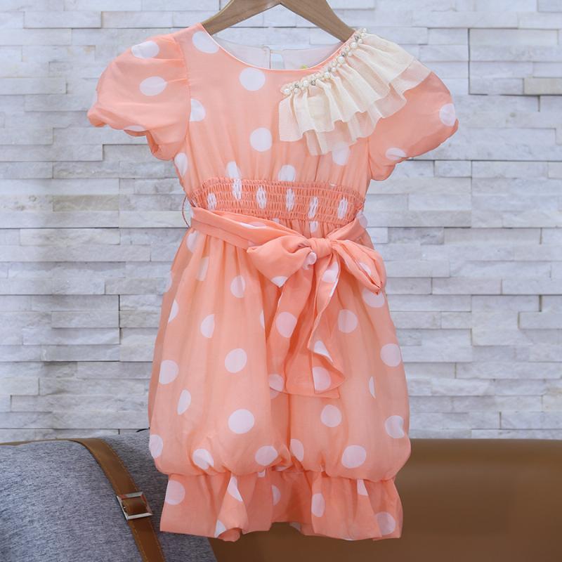 Đầm Voan Chấm Bi – Bé 3-13 tuổi – Thương Hiệu : Khaki 153481