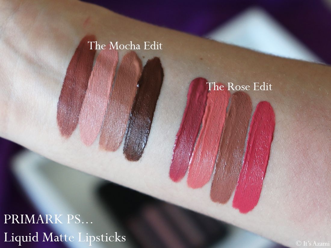 Primark PS... Liquid Matte Lipsticks - The Tropical Edit - The Mocha Edit - The Rose Edit - The Miami Edit - The Romance Edit - Review & Swatches Avis Makeup Maquillage - London Makeup Artist Beauty Blogger Youtube Primark PS... Liquid Matte Lipsticks - The Tropical Edit - The Mocha Edit - The Rose Edit - The Miami Edit - The Romance Edit - Review & Swatches Avis Makeup Maquillage - London Makeup Artist Beauty Blogger Youtube
