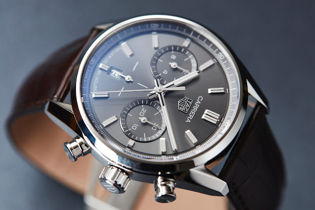 Review the 2020 TAG Heuer Carrera Chronograph 42mm Calibre Heuer 02 Black Dial Replica