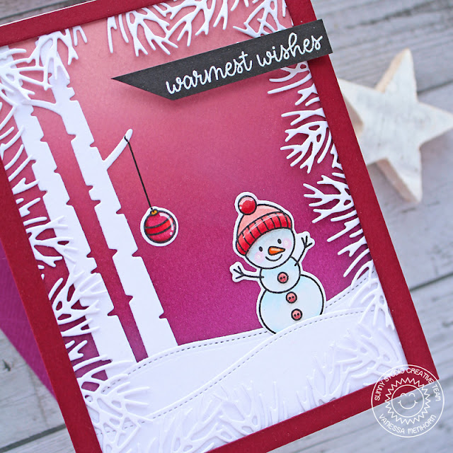 Sunny Studio Stamps: Christmas Garland Frame Dies Feeling Frosty Rustic Winter Dies Woodland Border Dies Winter Themed Holiday Card by Vanessa Menhorn Sunny Studio Stamps: Christmas Garland Frame Dies Feeling Frosty Rustic Winter Dies Woodland Border Dies Winter Themed Holiday Card by Vanessa Menhorn