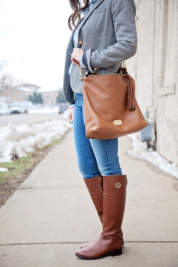 my everyday style: boots + a blazer! | The Good Life For Less | Bloglovin’