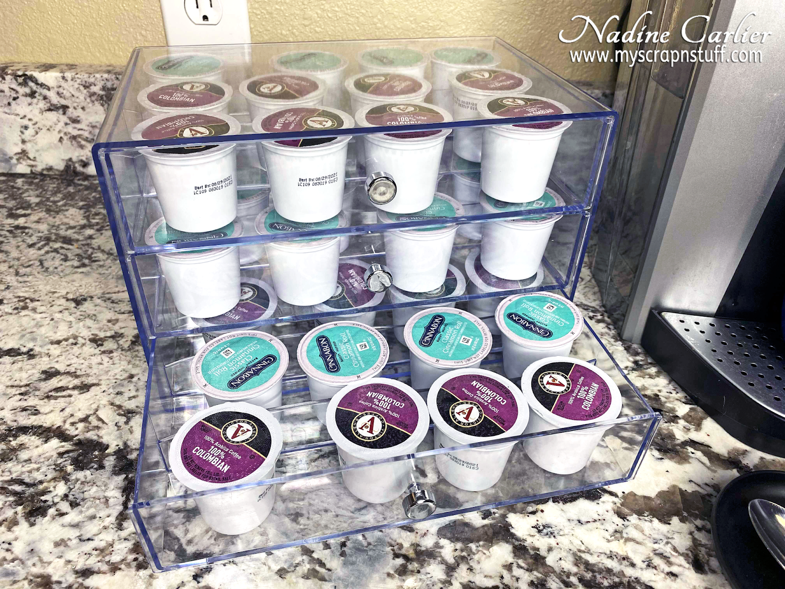A Great Way To Organize Coffee KCups Nadine Carlier