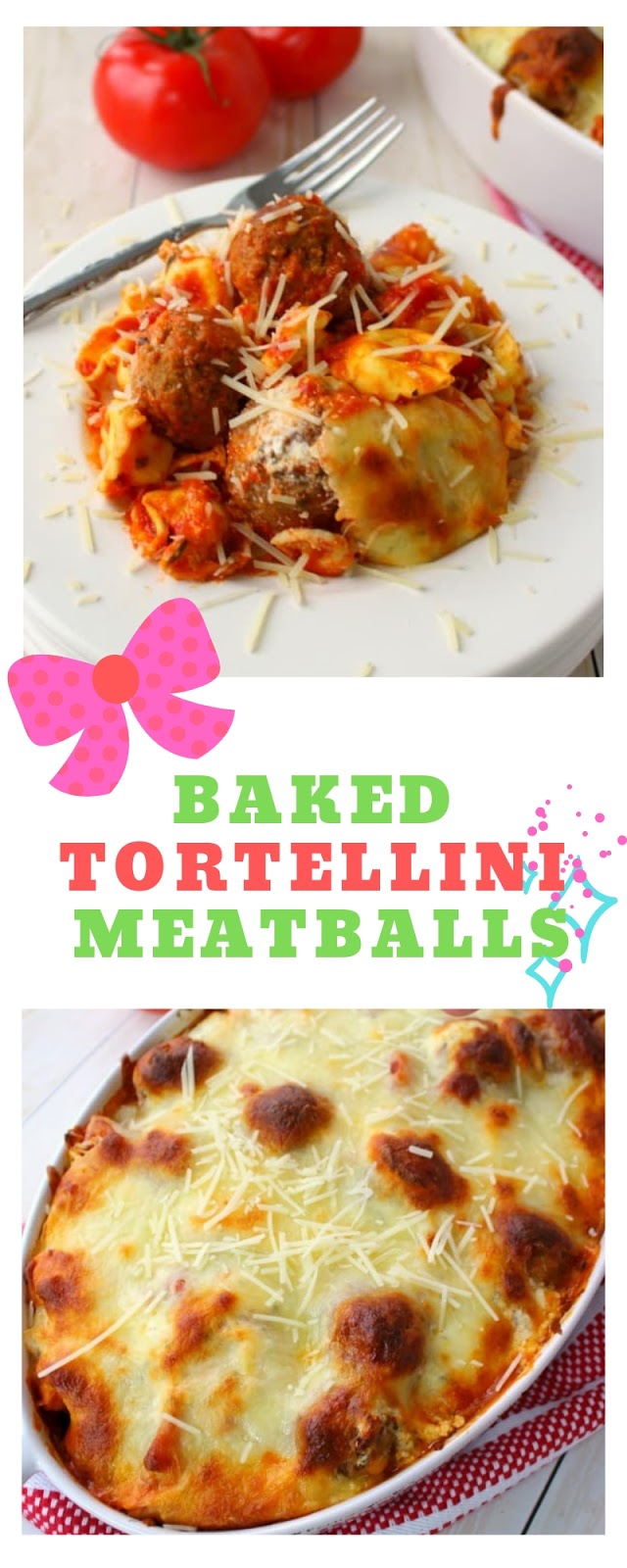 Baked Tortellini Meatballs