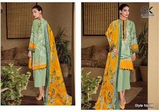 Gul Ahmed Al Karam Kesariya Pakistani Lawn Collection In Wholesale Rate 