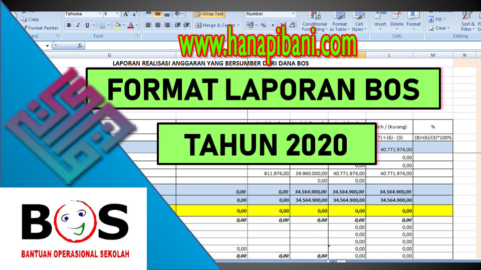 Unduh Contoh File Kelengkapan Lpj Bos Ba Bun Tahun Anggaran 2020