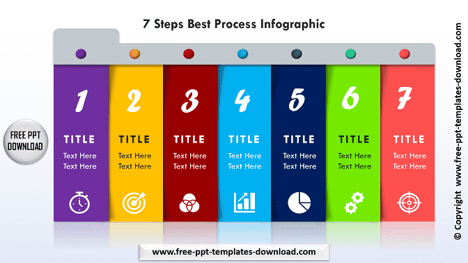 7 Steps Best Process Infographic Template Download