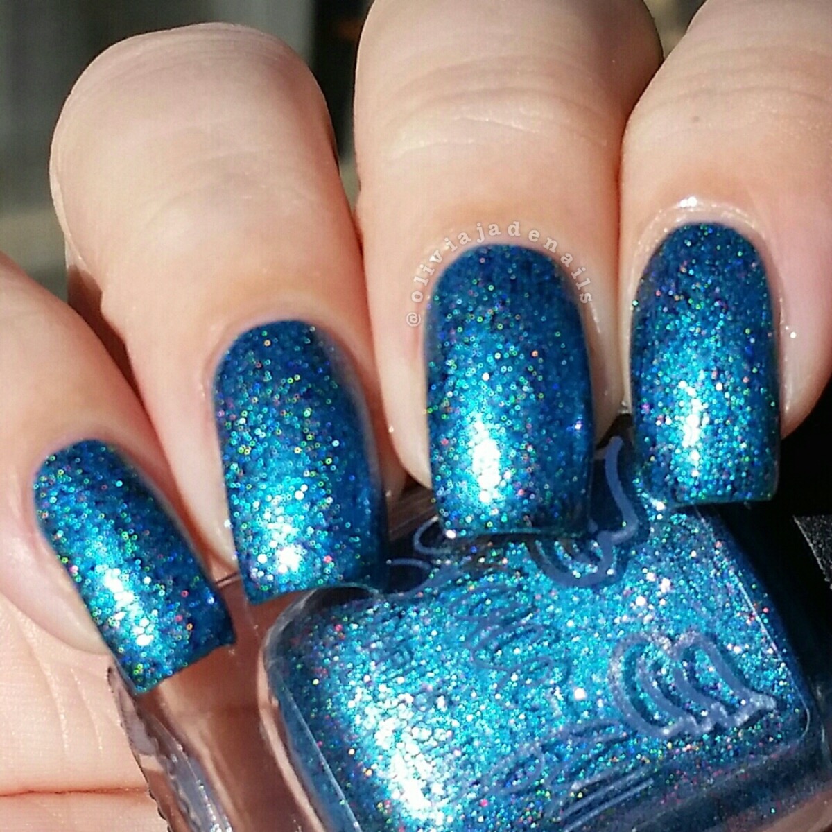 Grace-full Nail Polish Unicorn Lagoon swatched by Olivia Jade Nails