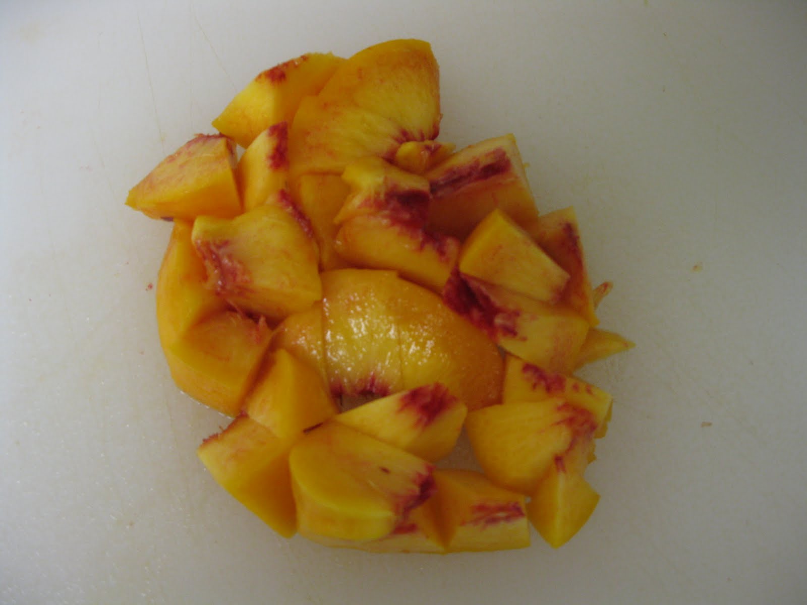 Banana Pudding On the Table Eggplant and Peaches