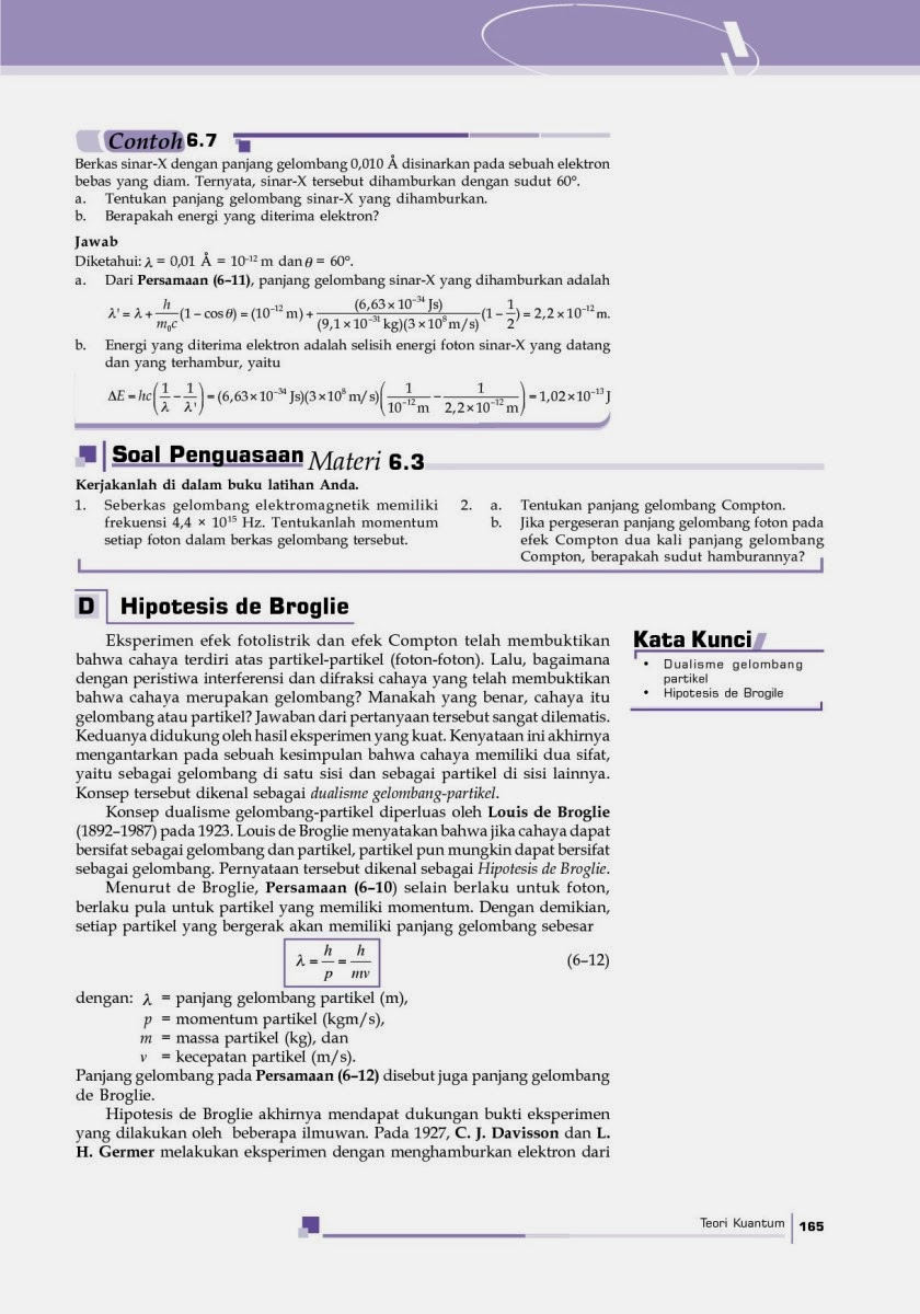 Fisika Siswa: Hipotesis de Broglie