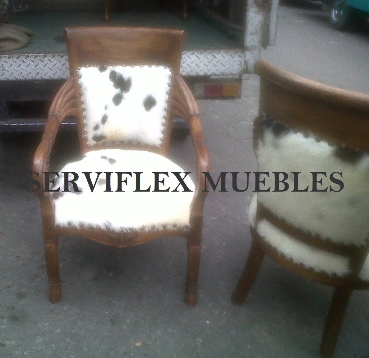 MUEBLES EN CUERO DE VACA PELUDO ~ SERVIFLEX MUEBLES