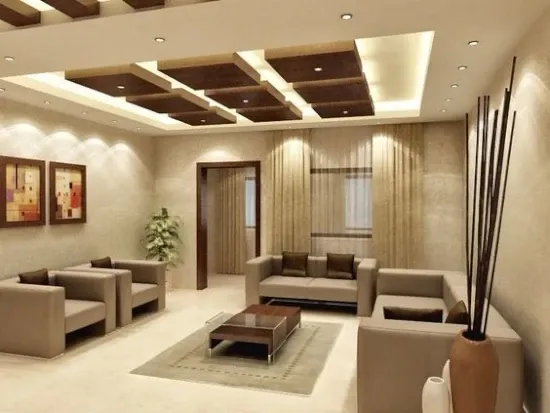 model plafon ruang tamu terbaru