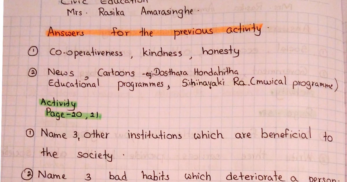 Civic Education - Grade 7