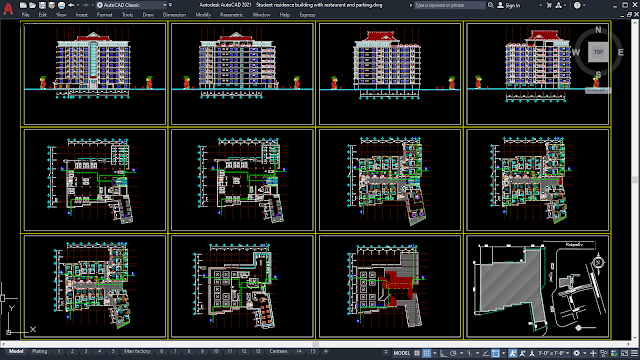 Student Apartment Studios [DWG]