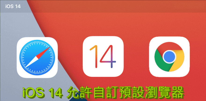 iPhone／iOS 14 可以自訂預設瀏覽器