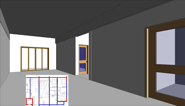 Ý tưởng thiết kế kết cấu căn hộ-Góc hình dung khung chịu lực phòng khách