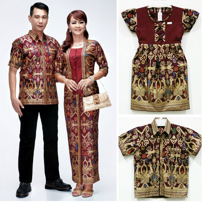 21 Koleksi Model  Baju Muslim Lebaran Kombinasi Batik  2019