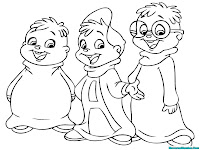 Mewarnai Gambar Kartun Alvin And The Chipmunks