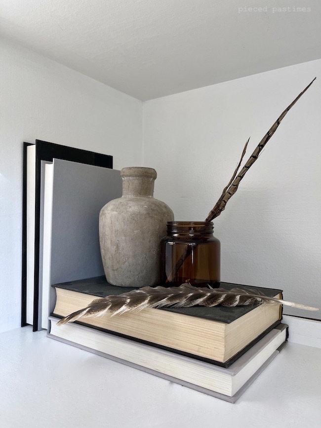 Fall Shelf Styling Minimalist Fall Decor, Simple Fall Decor