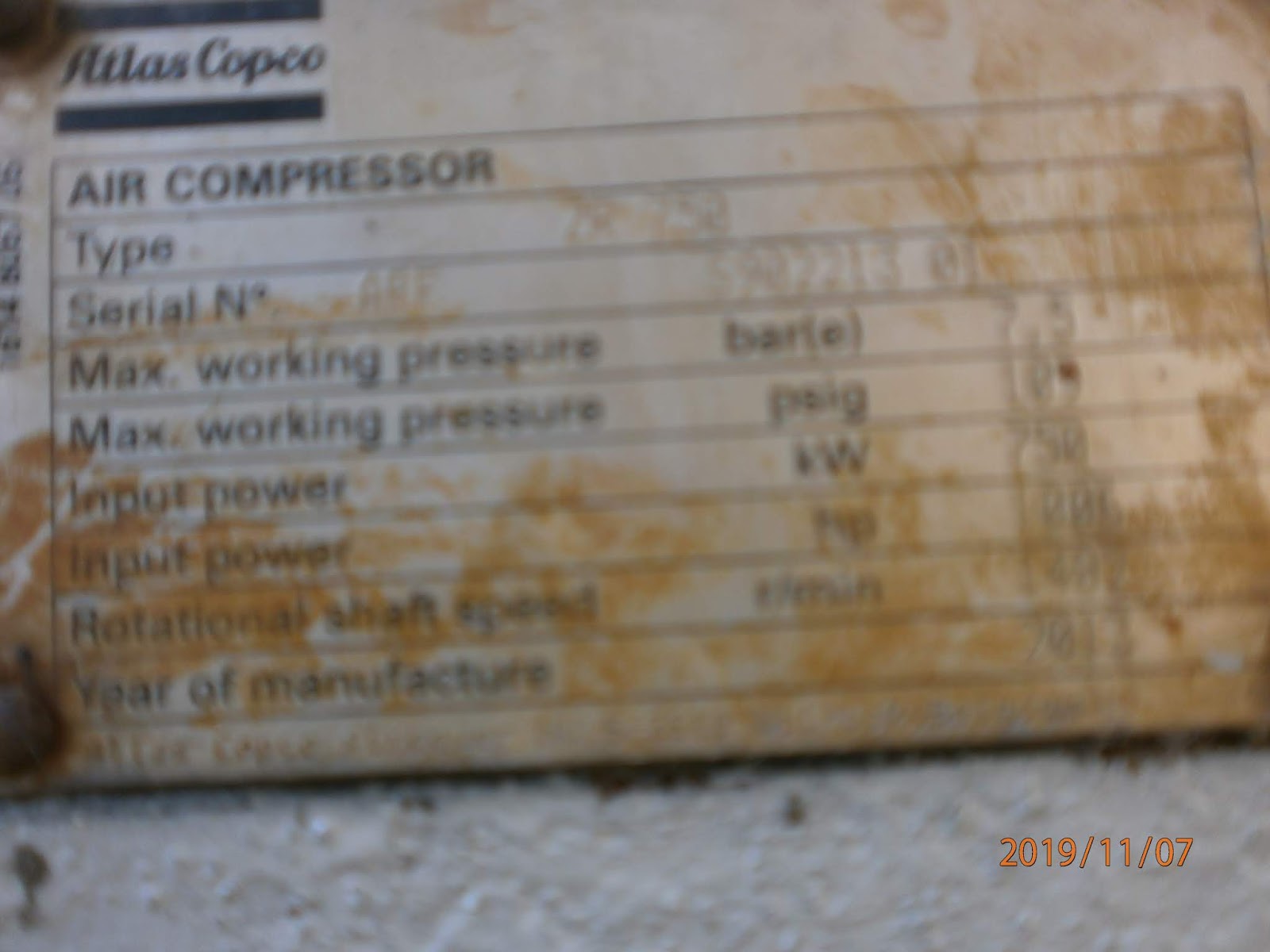 Trouble Shoot Air Compressor Atlas Copco Model ZR750 Tidak Dapat