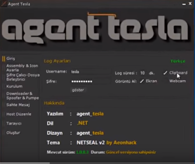 Trojan agent tesla
