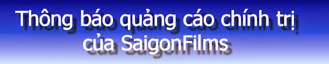 Thông báo quảng cáo chính trị của SaigonFilms