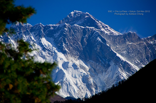 Mount Everest and viewed near by Namche Bazaar Mount Everest and viewed near by Namche Bazaar