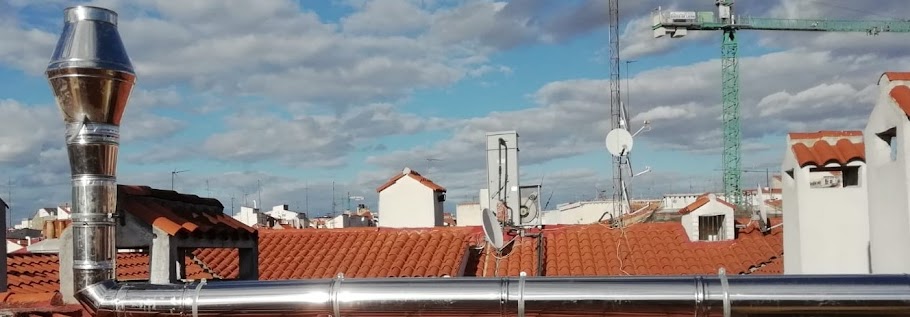 Reformas Chimeneas Madrid, reformar salida de humos e instalar tubos de chimenea metálicos en bares