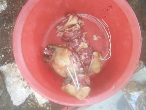 Dog meat on sale in supermarket of Dimapur.