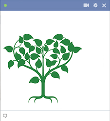 Heart-shaped tree FB icon